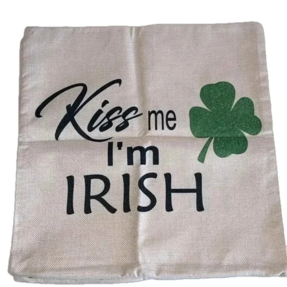 4 New St Paddys Day pillow cases canvas St Patricks Day throw‎ pillow covers